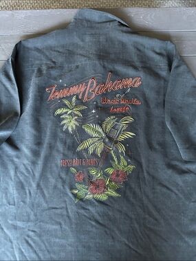 Tommy Bahama embroidered silk shirt